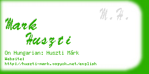mark huszti business card